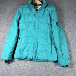 Obermeyer Girls Coat with hood Size XL Extra Large Green